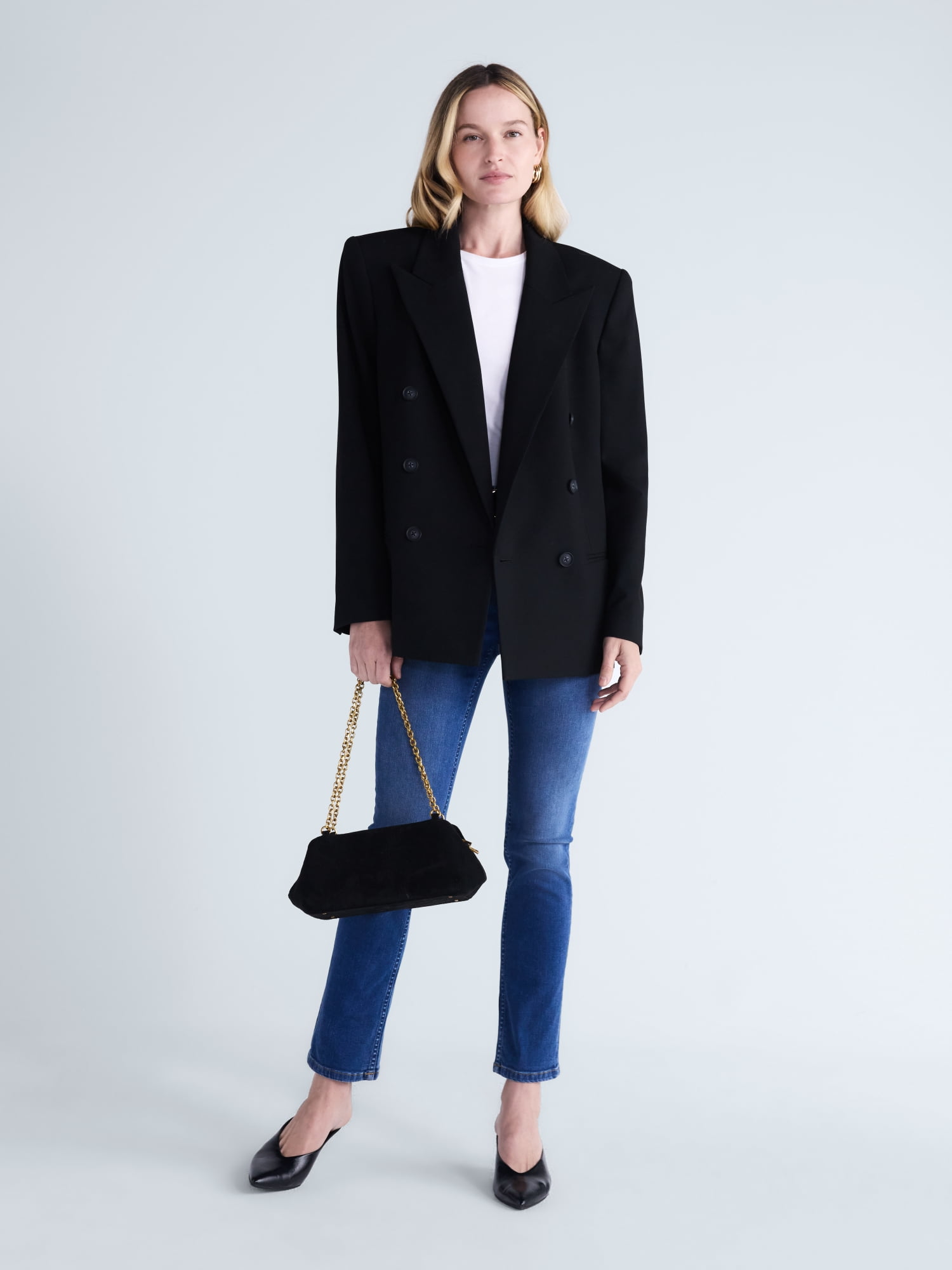 Scoop Women's Double Breasted Blazer, Sizes XS-XXL