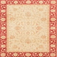 thumbnail image 1 of Ahgly Company Machine Washable Indoor Square Abstract Brown Gold Area Rugs, 4' Square, 1 of 7