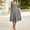 Gray, variant on Women's Fall Winter Solid Midi Dress Long Sleeve V Neck Flared A Line Swing Casual Dress with Pockets Purple