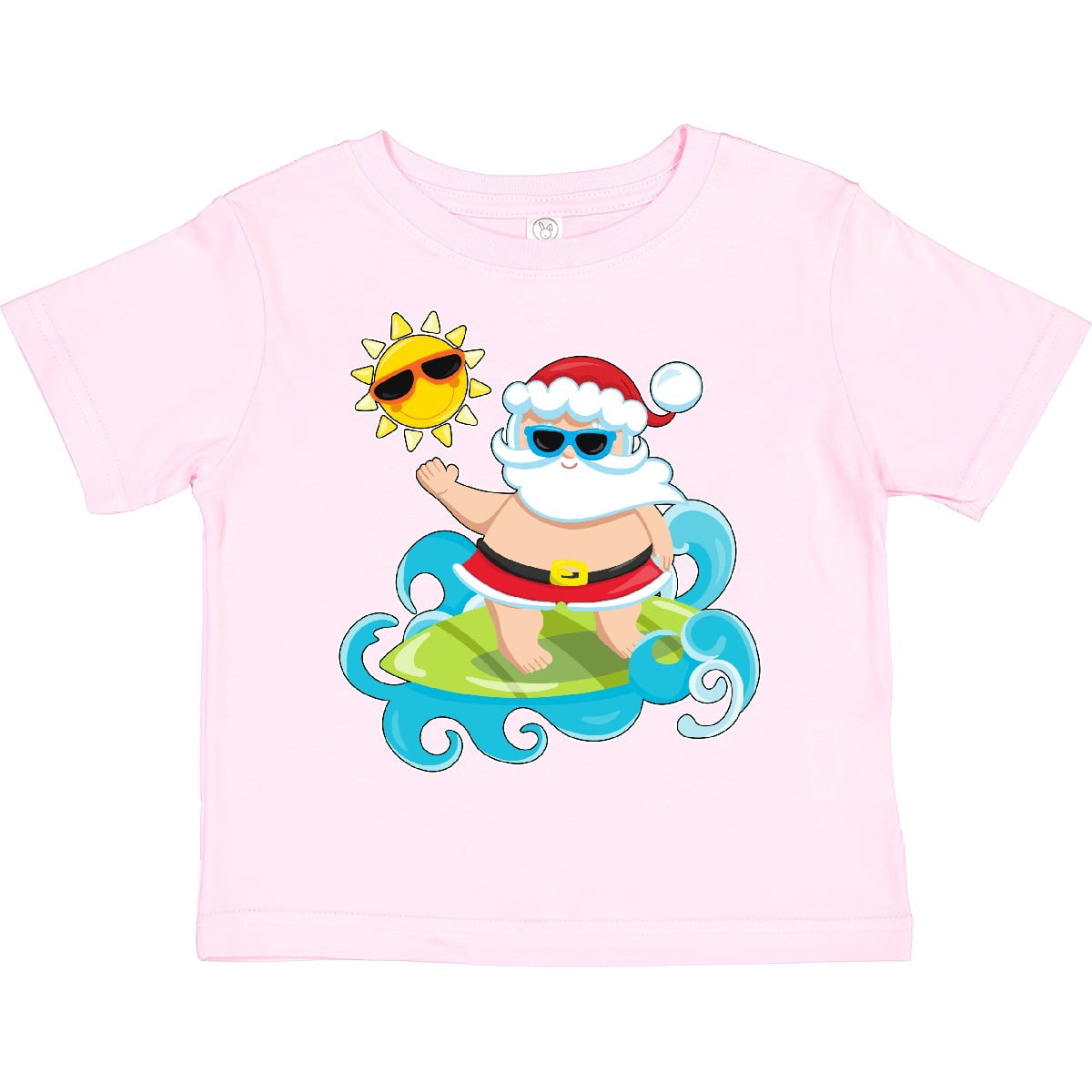 Inktastic Surfing Santa Boys or Girls Toddler T-Shirt
