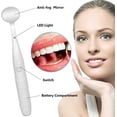 thumbnail image 3 of Espejos dentales con luces, espejos LED para exámenes dentales, espejos bucales antivaho, herramientas de cuidado dental para dentistas., 3 of 5