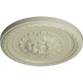 thumbnail image 3 of Ekena Millwork 11 1/2"OD x 1"P Palmetto Ceiling Medallion, Hand-Painted Clear Yellow, 3 of 7