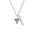 thumbnail image 2 of Delight Jewelry Silvertone Caduceus - BSN Silvertone Believe Faith Prayer Hope Bar Charm Necklace, 23", 2 of 4