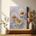 thumbnail image 6 of Daisy Floral Impasto Canvas Print Wall Art for Living Room Bedroom Dining Room Office Decor, 6 of 8