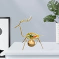 thumbnail image 4 of Candelabro con forma de ciervo, candelabro moderno con quemador de aceite esencial Oro, 4 of 9