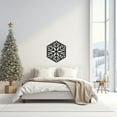 thumbnail image 4 of LaModaHome Metal Wall Art Snowflake Pattern, Winter Design Home Decor, Christmas Gift Idea, Unique Wall Decor, Seasonal Metal ArtworkHome Decoration Gift -35.4"x42.5"/90x108cm, 4 of 5