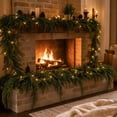 thumbnail image 7 of Cadancy Christmas Garland 6FT Artificial Pine Wreath with Berries for Fireplace Mantel Staircase Railing Holiday Party Indoor Outdoor Home Decoration Xmas Seasonal Decor, 7 of 7