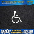 thumbnail image 5 of Pavement Stencils - 15 inch - Handicap - ADA Stencil - 15" x 14" x 1/16" (63 mil) - Light-Duty, 5 of 5
