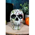 thumbnail image 5 of Ebros Gambler Playing Cards Poker Face Floral Tattoo Sugar Skull Statue 5.5"L, 5 of 6