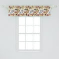 thumbnail image 2 of Ambesonne Abstract Window Valance, Paisley Inspired Motifs, 54" X 12", Pale Camel Multicolor, 2 of 3