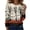 Gray, variant on ASDFVBKG Womens Long Sleeve Tops Loose Fit Split V Neck Long Tunic Halloween Vintage Pumpkin Ghost Bat Witch Fall Blouses Saffron L