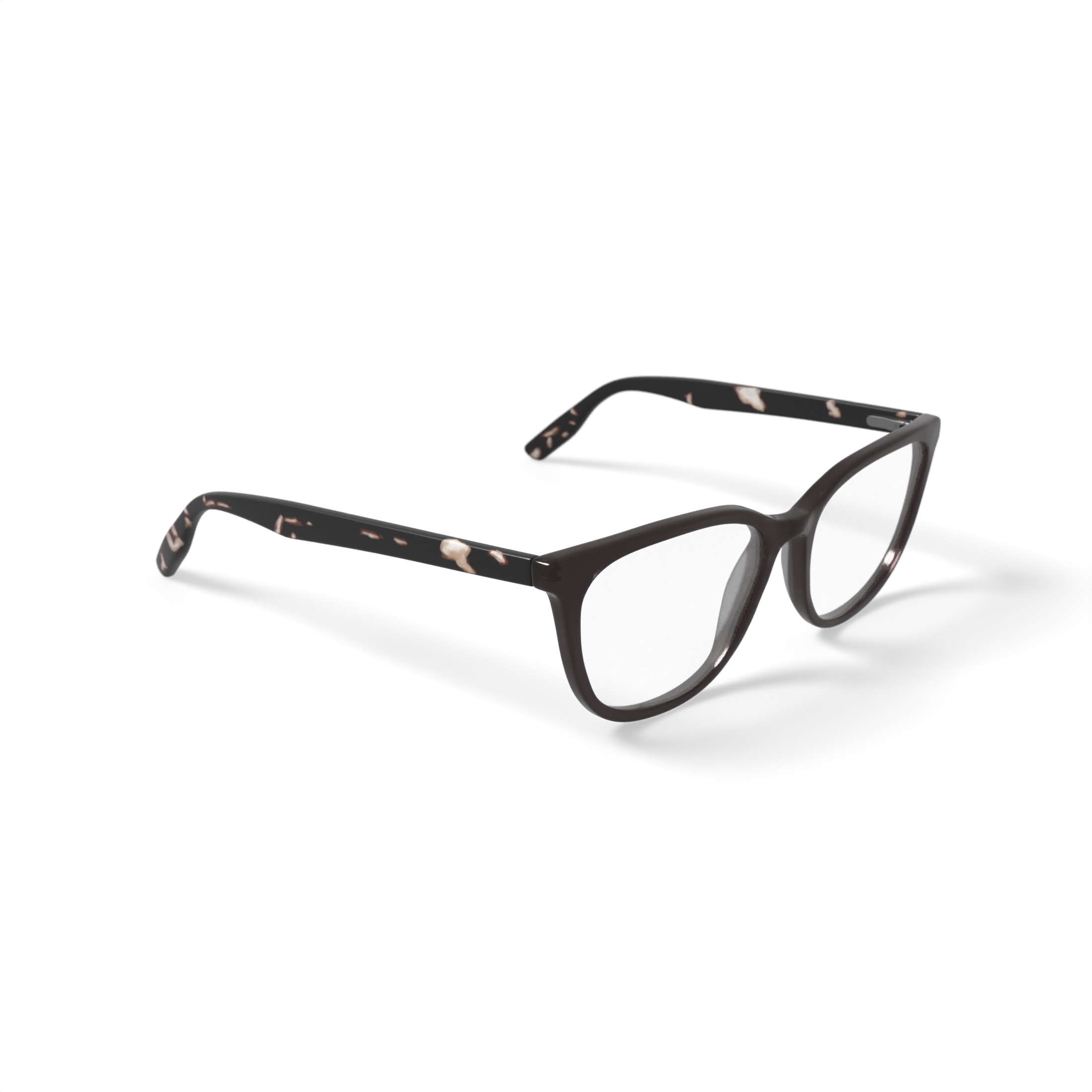 M America Women's Cornelia Square Prescription Eyeglasses with Case, Brown