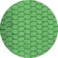 thumbnail image 1 of Ahgly Company Indoor Round Oriental Emerald Green Industrial Area Rugs, 5' Round, 1 of 4