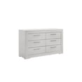 thumbnail image 5 of JERFIT 4-Piece Queen Bedroom Set with LED Headboard, Modern White Wood Bed Frame, Dresser, Mirror & Nightstand, 5 of 10
