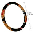 thumbnail image 4 of Christmas Gingerbread Man 14.5 Inch Printing PVC Leather Car Wheel Covers Steering Wheel Cover Auto Accessories, 4 of 6