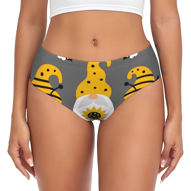 Fotbe Bee Kind Calzones Estampados para Mujer – Ropa Interior de Algodón, Cómoda, Suave y Elástica-X-Small