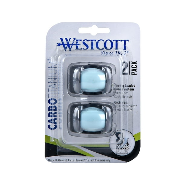 Westcott CarboTitanium Bonded Replacement Blades, 2 Pack