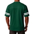 thumbnail image 3 of Men's 250th Anniversary Patriotic T-Shirts V Neck Jersey 1776-2026 American Flag Tee Aircraft Trail Short Sleeve Shirt Dark Green S, 3 of 3