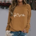 thumbnail image 2 of Enjoytime Pullover Sweatshirts for Women Cute Printed Crewneck Long Sleeve Tops Fall Winter Fashion Clothes 2025, 2 of 6