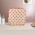 thumbnail image 5 of Unique Bargains 1 Pc Lady Portable Square Lipstick Bag for Travel Red Polyester, 5 of 6