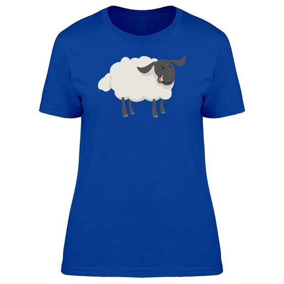 Adorable Funny Sheep Doodle Tee Women's -Image by Shutterstock