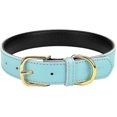 thumbnail image 1 of Aolove Basic Classic Padded Leather Pet Collars For Cats Puppy Small Medium Dogs, 1 of 5
