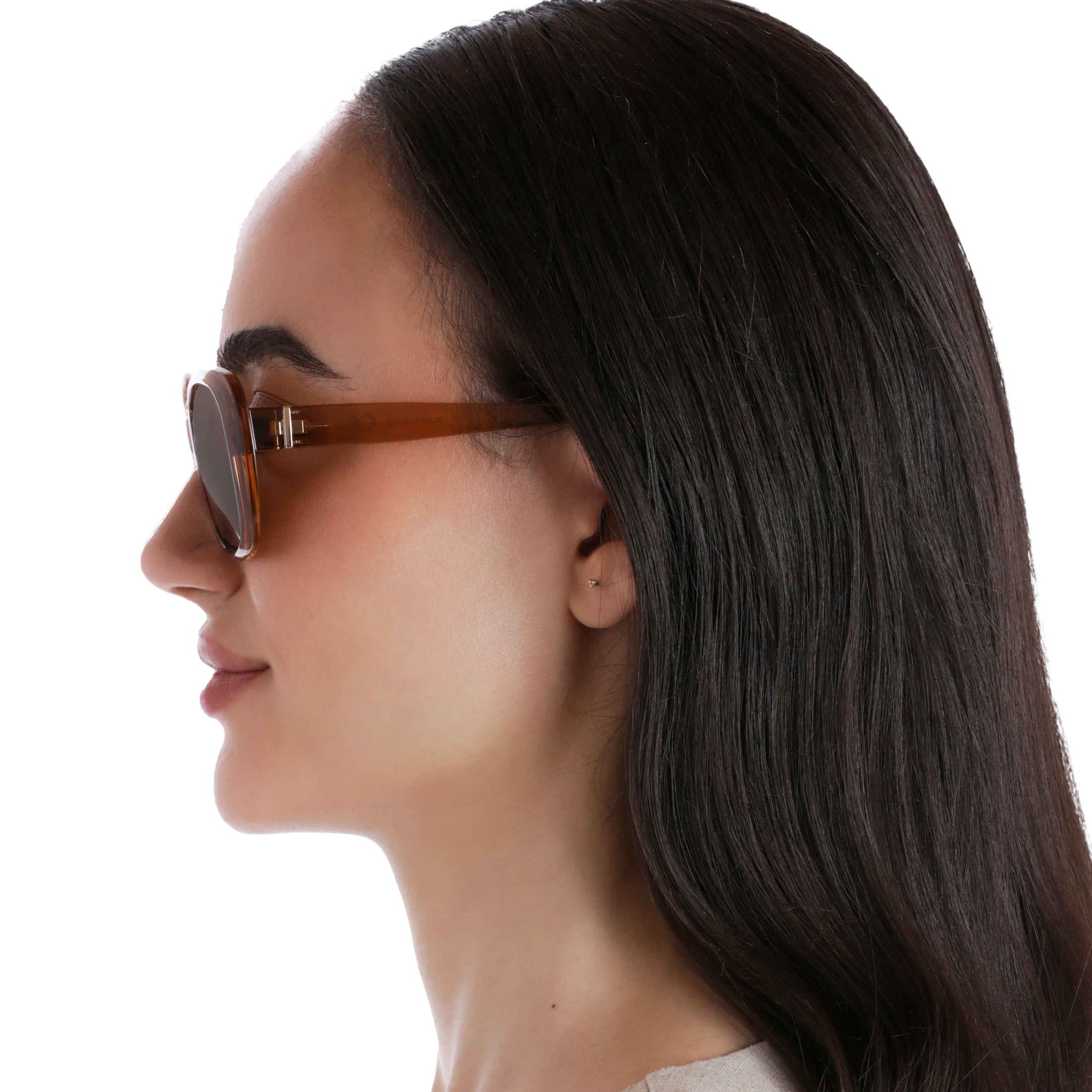 Christian Siriano Rx'able Women's Fashion Sunglasses, Sonnet, Tan Crystal, 56-15-140, with Case