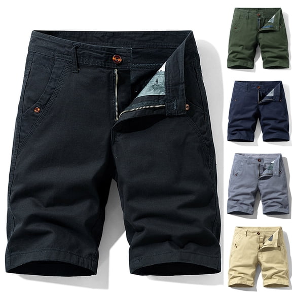 Men's Quick-Dry Cargo Shorts, Ripstop Lightweight Breathable Hiking Fishing Shorts for Men Sai Work Shorts Big and Tall Size 30-38 Khaki