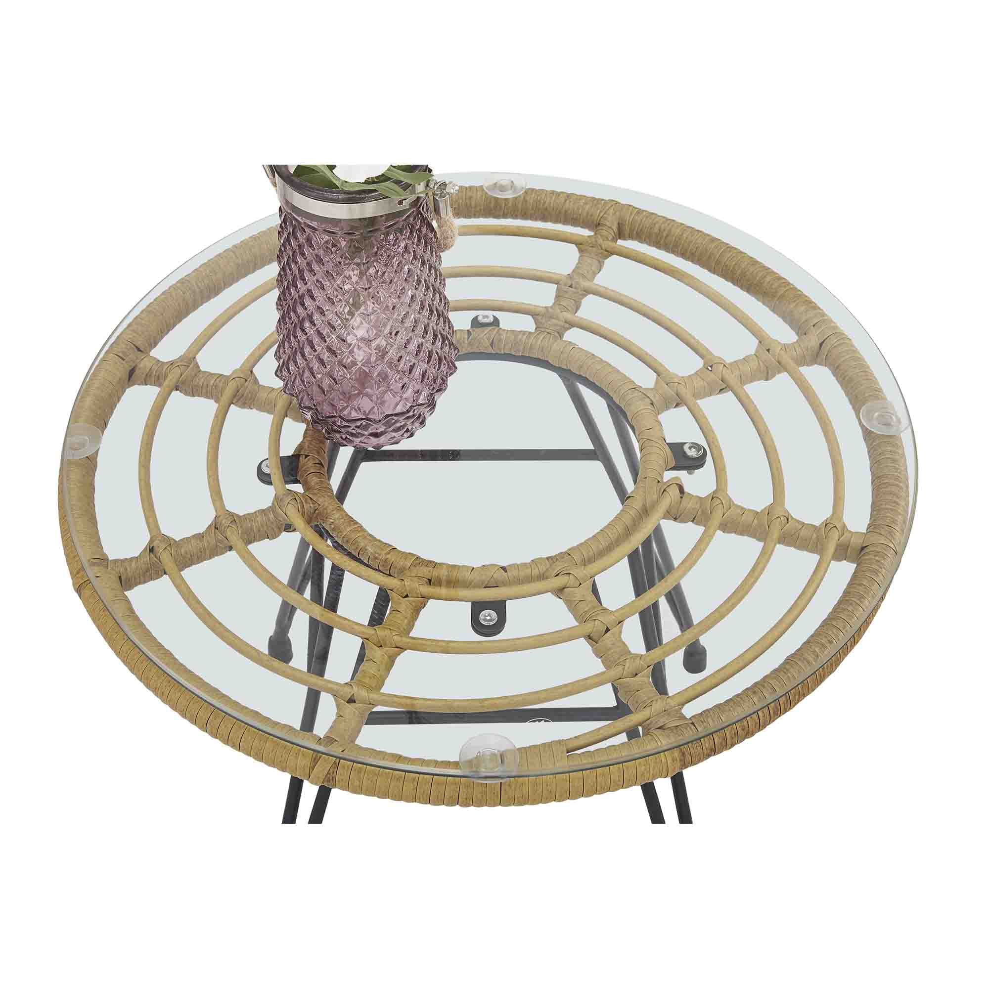 Lowestbest 3 Pieces Patio Furniture Set for Garden Balcony Backyard Poolside, Modern Outdoor Patio Rattan Conversation Sets with 2 Chairs & 1 Coffee Table, Yellow Lowestbest 3 Pieces Patio Furniture Set for Garden Balcony Backyard Poolside, Modern Outdoor Patio Rattan Conversation Sets with 2 Chairs & 1 Coffee Table, Yellow