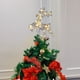 thumbnail image 5 of Adorno para árbol de Navidad con forma de estrella y ciervo, adorno para árbol de Navidad con purpurina, diseño hueco de metal, cadena de luces con 10 bombillas incorporadas para decoración de, 5 of 6