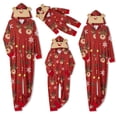 thumbnail image 2 of FOCUSNORM Matching Christmas Pjs for Family Reindeer Print Onesie Pajamas Hoodie One Piece Xmas Sleepwear Outfits, 2 of 8
