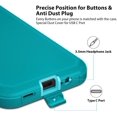 thumbnail image 5 of Compatible with Galaxy A14 5G Case, Shockproof Heavy Duty Dual Layer Outdoor Drop Protection Dustproof Armor Cover Hybrid Rugged Sports Matte Phone Case for Samsung Galaxy A14 5G 2023 Teal, 5 of 7
