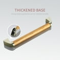 thumbnail image 4 of Bathroom Grab Bar Toilet Shower Bathtub Handicap Support Balance Grab Bar Zinc alloy Pine Wood Non-slip Rubber Safety Rail, 4 of 8