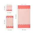 thumbnail image 4 of Beautiful by Drew Barrymore 6-Piece Scallop Bath Towel Set, Soft 100% Cotton, Rose, 4 of 4