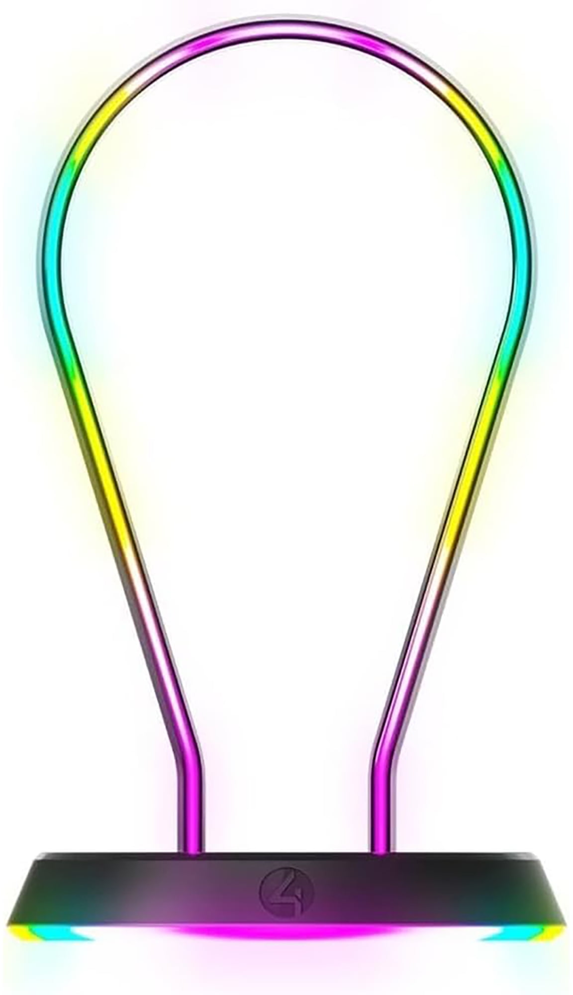 PC Accessory:  4Gamers LED Light Up Headset Stand - Black:  Compatible with PC, PS5, Xbox X|S