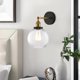 thumbnail image 4 of Aplique de pared industrial de estilo vintage con pantalla de vidrio transparente y brazo ajustable para un diseño elegante, mejore su espacio con una estructura de metal de alta calidad, 4 of 7