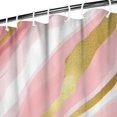 thumbnail image 2 of Pink and Gold Marble Texture Shower Curtain 72x72in ,Bathroom Decorative Shower Curtains Set with 12 Hooks,Modern Waterproof Washable Shower Curtain, 2 of 5