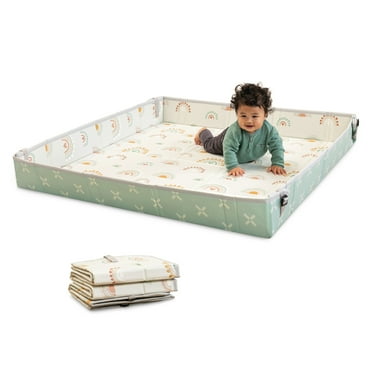 Infantino Rainbow Foldable Soft Foam Mat 59", for Babies & Toddlers, Multicolor