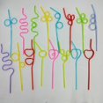 thumbnail image 1 of Lishi Crazy Reusable Drinking Straws - Assorted Colors (50pcs), 1 of 5