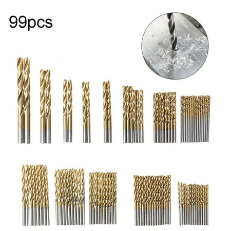 

BCLONG 99Pcs Titanium Drill Bit Set Hss Drill Bits For Metal Woodworking Hole Opener