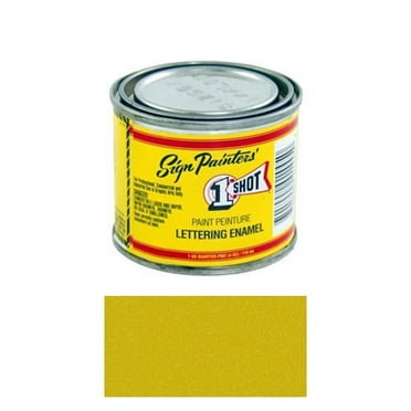 1/4 Pint 1 Shot METALLIC GOLD Paint Lettering Enamel Pinstriping & Graphic Art