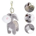 thumbnail image 6 of Cute Animal Keychain Stuffed Donkey Key Ring Cartoon Pendant Hanging Bag Decoration, 6 of 8