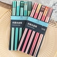 thumbnail image 6 of Hariumiu Chopsticks Set 5 Pairs Reusable Plastic Chopsticks Bpa-free Dishwa, 6 of 9