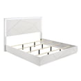 thumbnail image 3 of Manhattan Queen 4-Piece Set including Lacquer & LED Lighting with Wood in White, 3 of 13