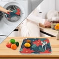 thumbnail image 3 of Yayeee Dish Drying Mat for Kitchen Counter 16" x 18" Microfiber Super Absorbent Coffee Decorative Pad, Christmas Berries, 3 of 9