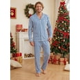 thumbnail image 4 of AceBaby Christmas Family Matching Pajamas Striped Tops and Pants Holiday Sleepwear Loungewear Pjs, 4 of 10