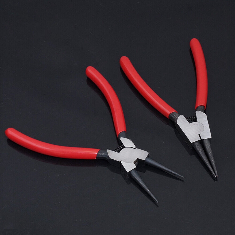 US Heavy Duty 7" Circlip Plier Snap Ring Plier External Internal Kit w/ Pouch