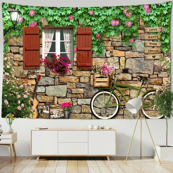 Natural Scery Flower Gard Large Printed Tapestry Wall Hanging Bohemian Tapestries Mandala