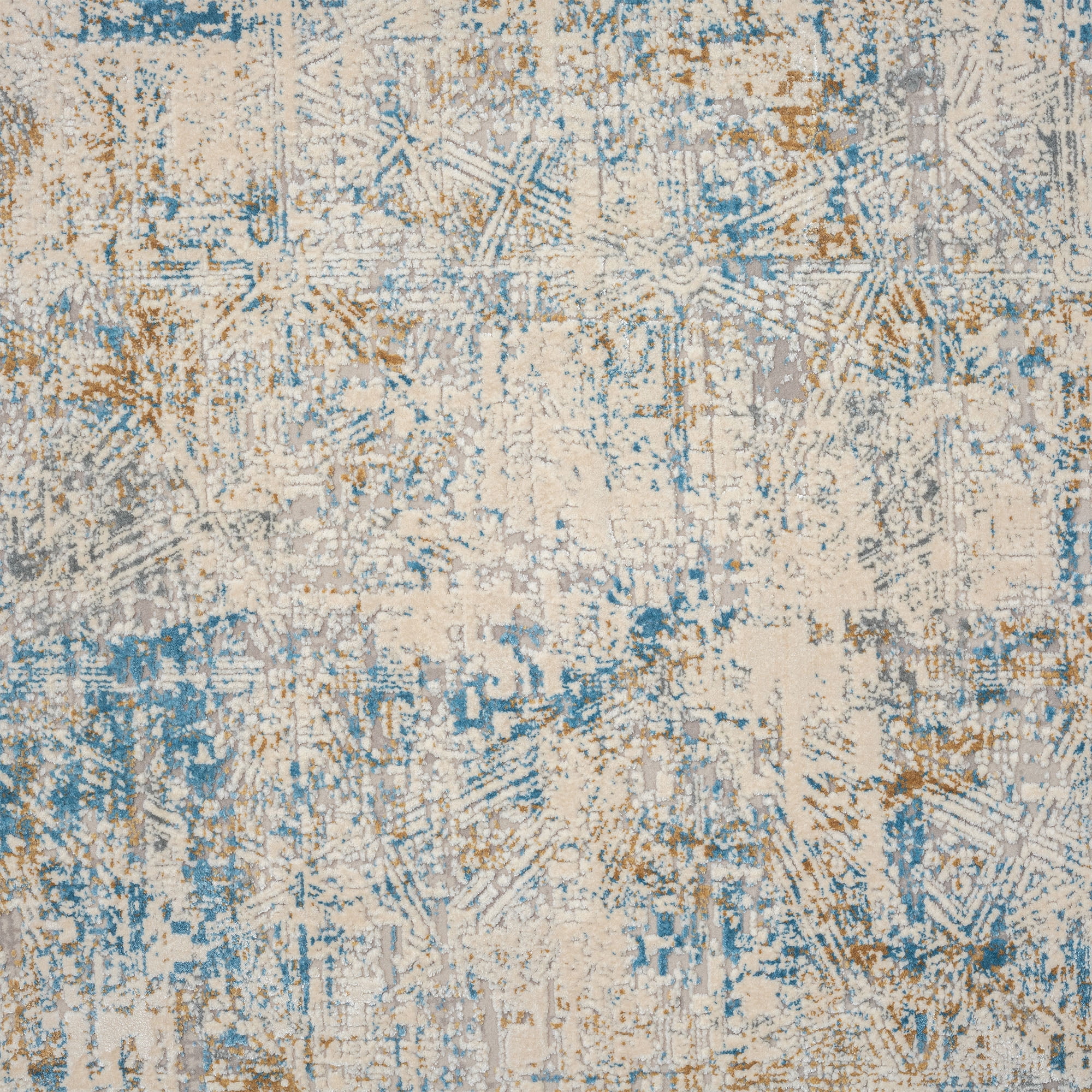 Ox Bay Dallas 2' x 3' Blue/Gray Abstract Premium Ultra-Soft Indoor Area Rug