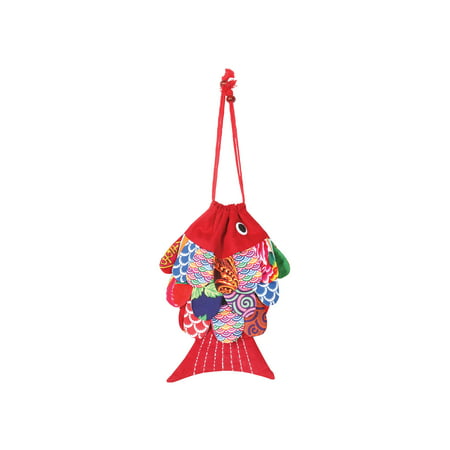What On Earth Women's Patchwork Fish Tote - Drawstring Animal Crossbody Bag